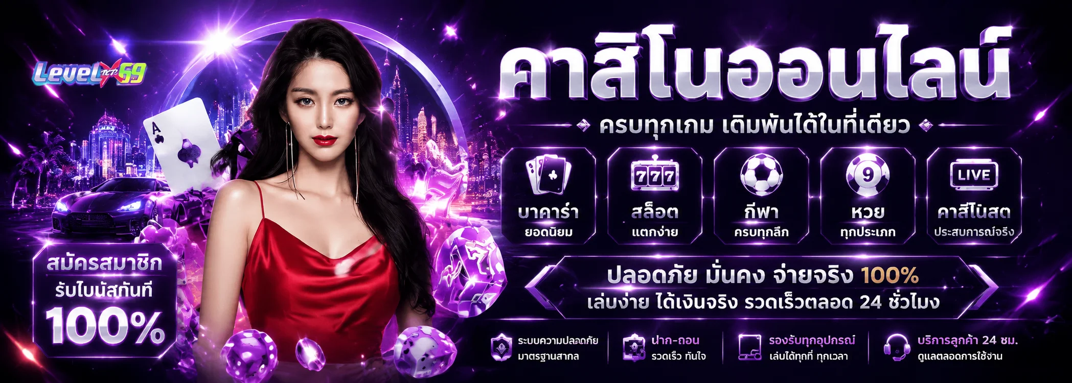 LEVELUPX69 เว็บพนันออนไลน์ สล็อต คาสิโน บอลครบจบในเว็บเดียว